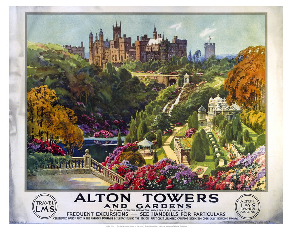 Alton Towers 24" x 32" Matte Mounted Print