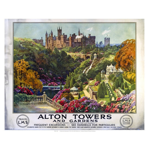 Alton Towers 24" x 32" Matte Mounted Print