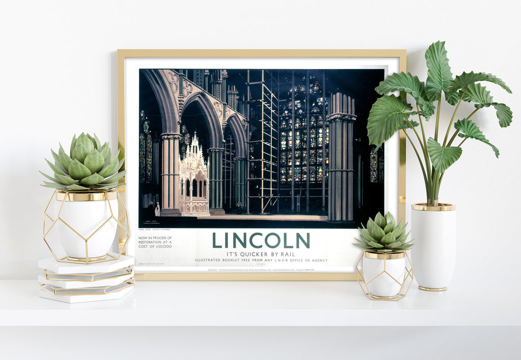 Lincoln Cathedral, Angel Choir - 11X14inch Premium Art Print