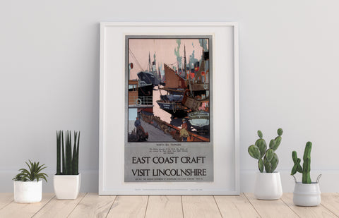 North Sea Trawlers - East Coast Craft Lincolnshire Art Print