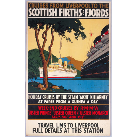 Scottish Firths and Fjords LMS 24" x 32" Matte Mounted Print