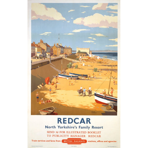 Redcar North Yorkshire's Family Resort 24" x 32" Matte Mounted Print