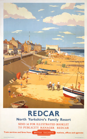 Redcar North Yorkshire's Family Resort 24" x 32" Matte Mounted Print