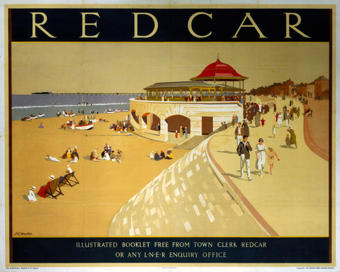 Redcar LNER 24" x 32" Matte Mounted Print