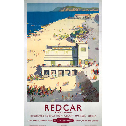 Redcar North Yorkshire 24" x 32" Matte Mounted Print