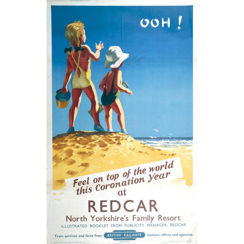 Redcar North Yorkshire's Family Resort 24" x 32" Matte Mounted Print