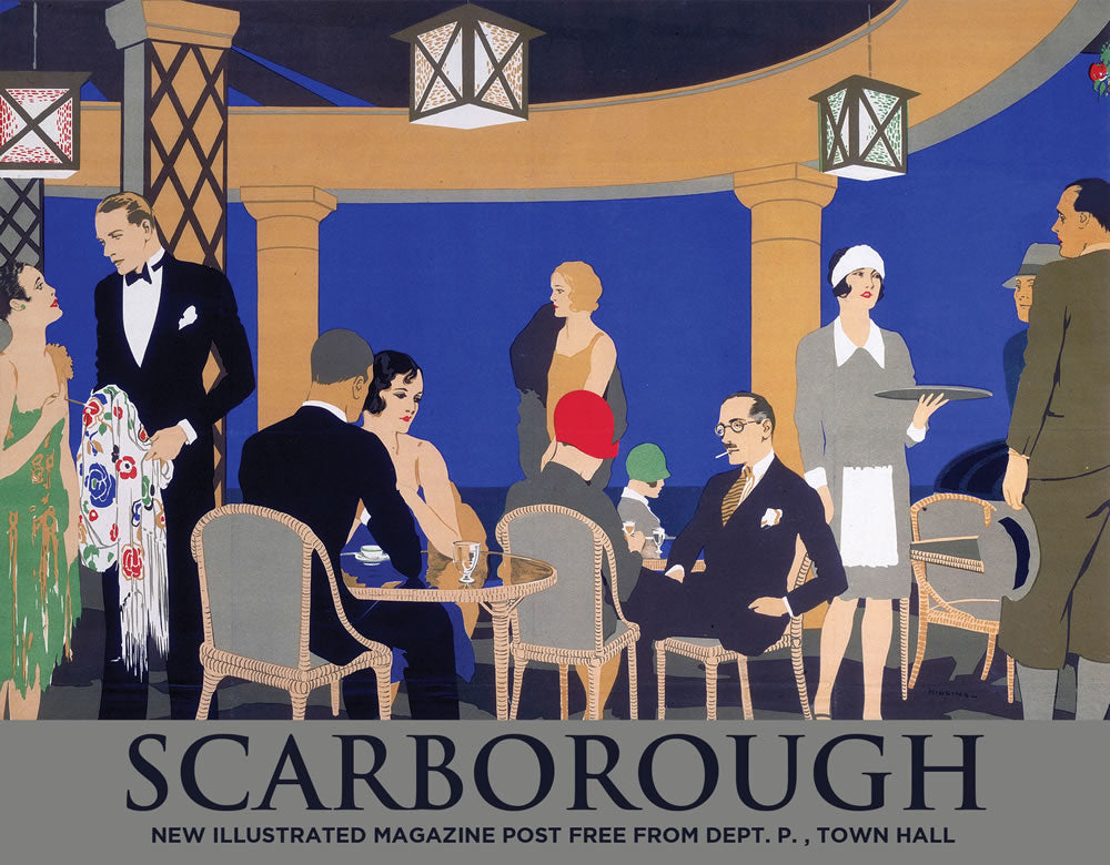 Scarborough It's Quicker by Rail Half Poster 24" x 32" Matte Mounted Print