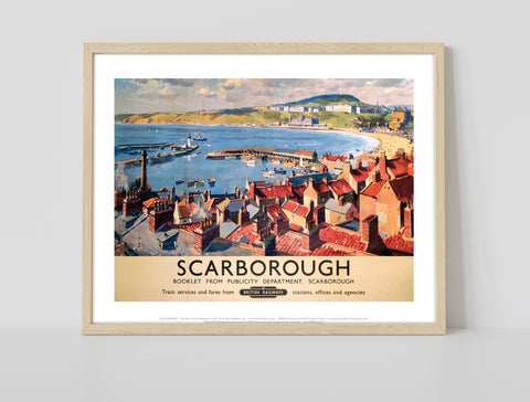 Scarborough From The Town - British Railways - Art Print