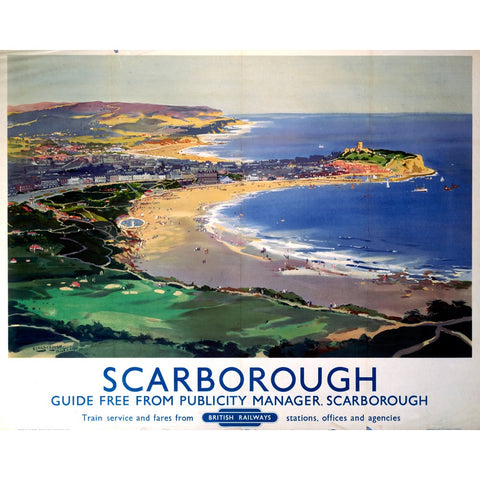 Scarborough British Railways 24" x 32" Matte Mounted Print