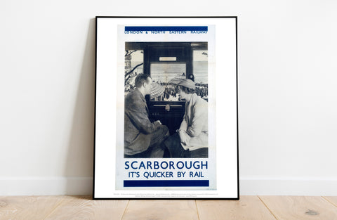 Scarborough From The Train - It's Quicker By Rail Art Print