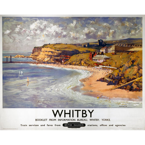 Whitby Yorkshire British Railways 24" x 32" Matte Mounted Print