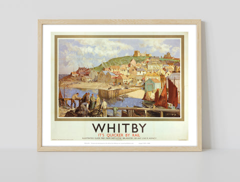 Whitby It's Quicker By Rail - 11X14inch Premium Art Print