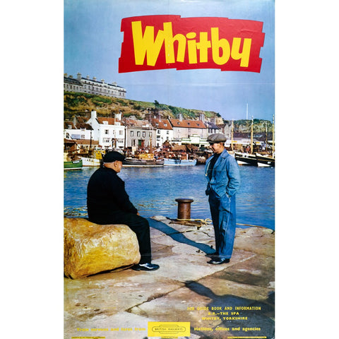 Whitby It's Quicker By Rail 24" x 32" Matte Mounted Print
