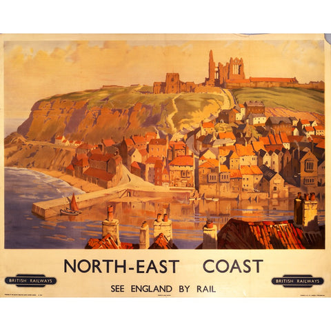 North East Coast Whitby 24" x 32" Matte Mounted Print