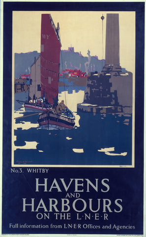 Havens and Harbours Whitby LNER 24" x 32" Matte Mounted Print