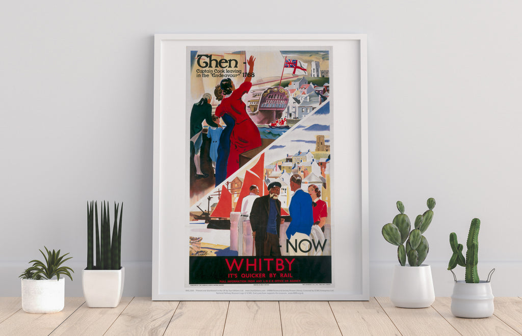 Whitby Then And Now - 11X14inch Premium Art Print