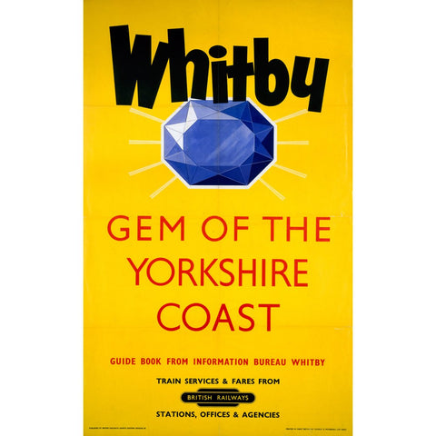 Whitby Gem of the Yorkshire Coast 24" x 32" Matte Mounted Print