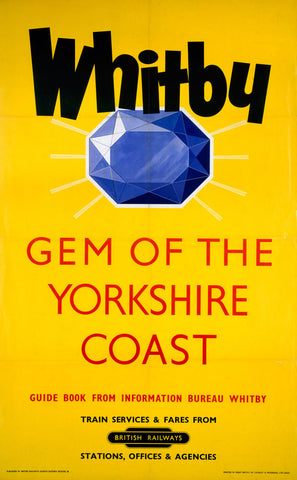 Whitby Gem of the Yorkshire Coast 24" x 32" Matte Mounted Print