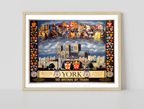 York - See Britain By Train - 11X14inch Premium Art Print