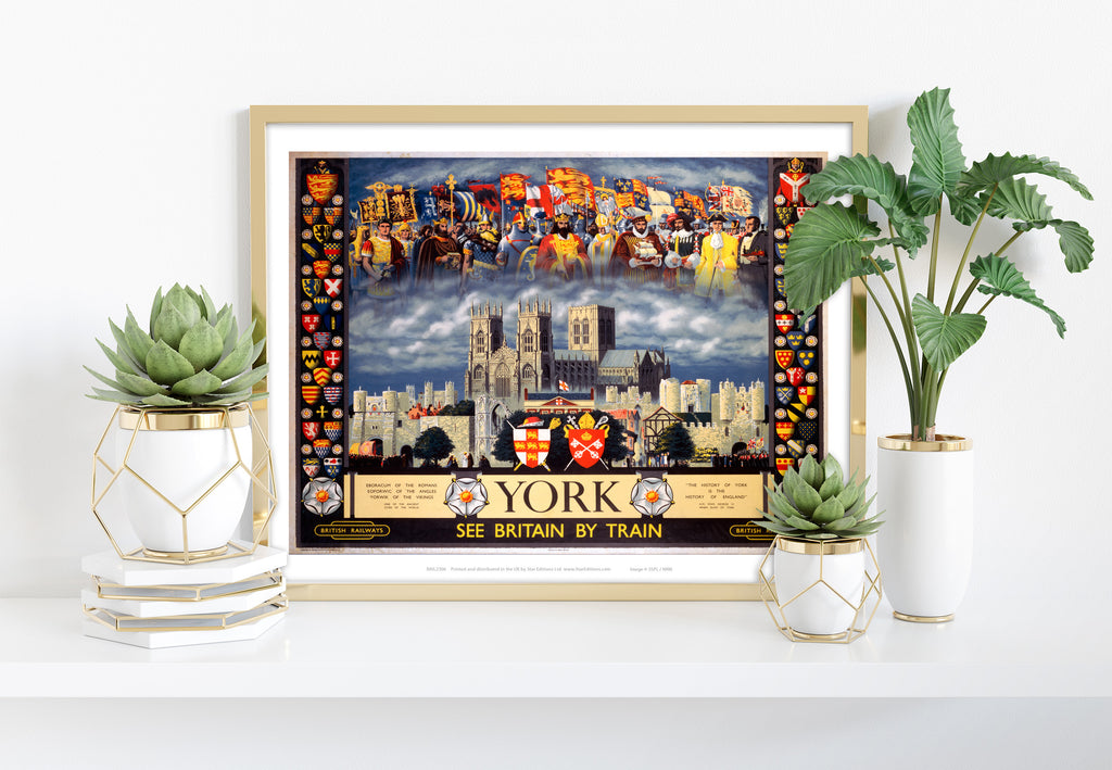 York - See Britain By Train - 11X14inch Premium Art Print