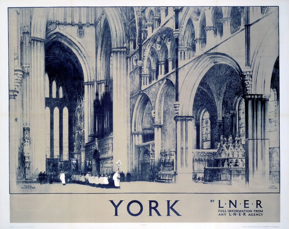 York by LNER 24" x 32" Matte Mounted Print