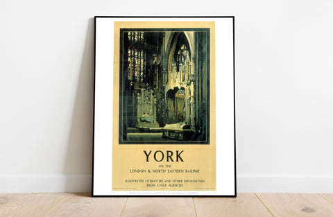 York Minster On The Lner - 11X14inch Premium Art Print