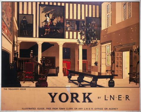 York The Treasurers House 24" x 32" Matte Mounted Print