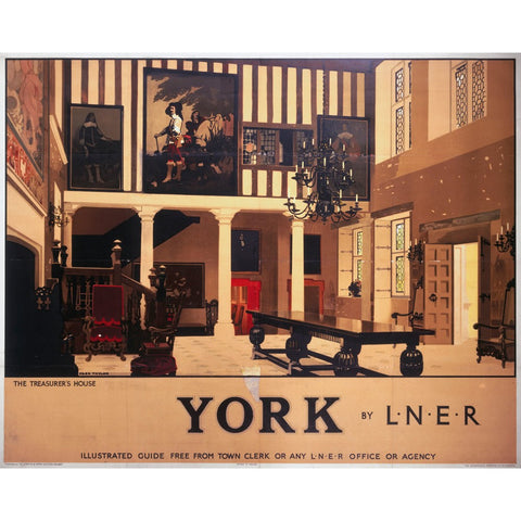 York The Treasurers House 24" x 32" Matte Mounted Print