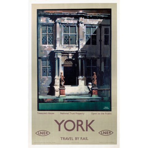 York Treasurer's House National Trust LNER 24" x 32" Matte Mounted Print