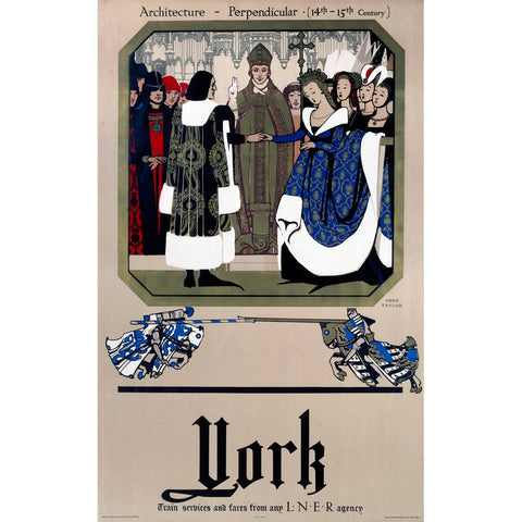 York by LNER 24" x 32" Matte Mounted Print