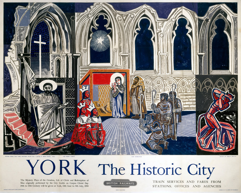York The Historic City 24" x 32" Matte Mounted Print