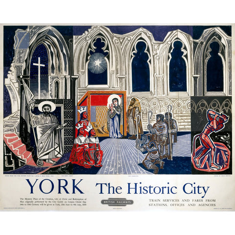 York The Historic City 24" x 32" Matte Mounted Print