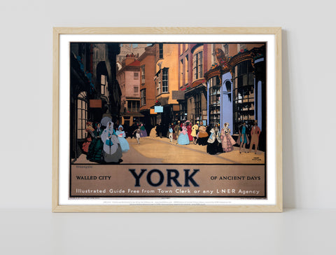 York, Walled City Of Ancient Days Lner - Premium Art Print