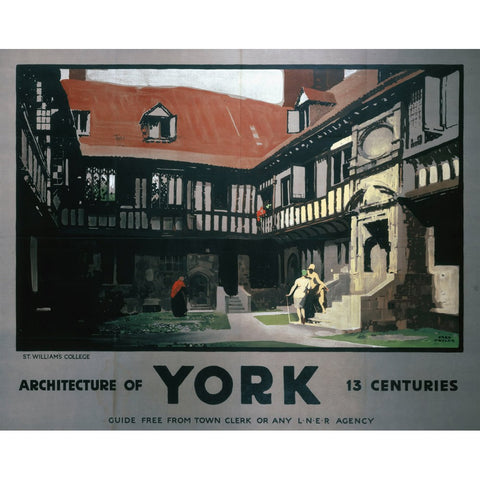 Architecture of York 24" x 32" Matte Mounted Print