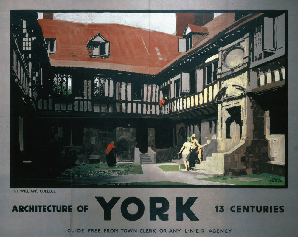 Architecture of York 24" x 32" Matte Mounted Print