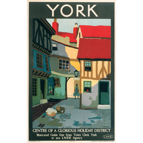 York on the LNER 24" x 32" Matte Mounted Print