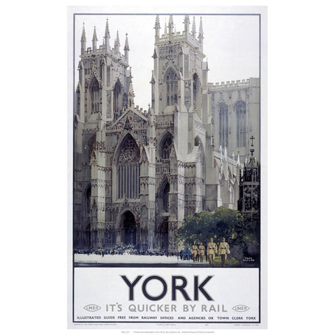 York Cathedral 24" x 32" Matte Mounted Print