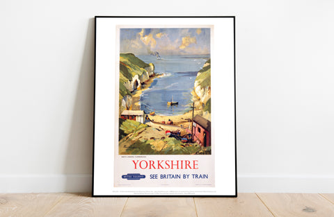 Yorkshire, North Landing, Flamborough - Premium Art Print