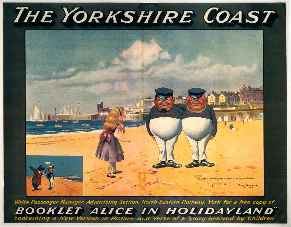 The Yorkshire Coast Alice in Wonderland 24" x 32" Matte Mounted Print