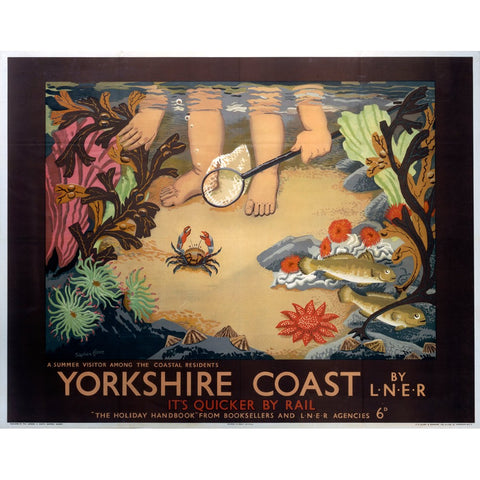 Yorkshire Coast by LNER 24" x 32" Matte Mounted Print