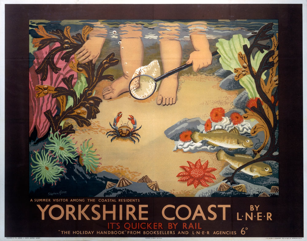 Yorkshire Coast by LNER 24" x 32" Matte Mounted Print