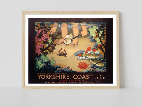 Yorkshire Coast - Summer Visitor - 11X14inch Premium Art Print