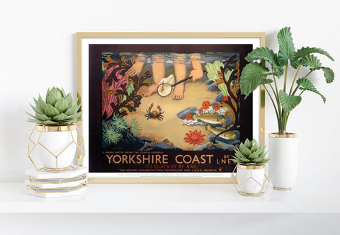 Yorkshire Coast - Summer Visitor - 11X14inch Premium Art Print