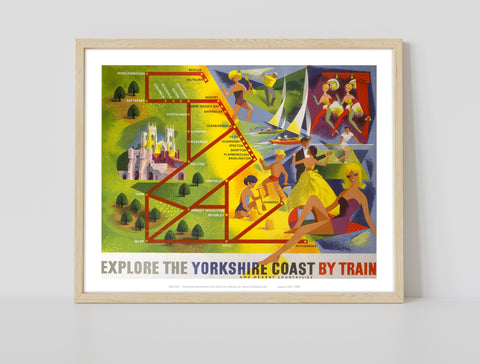 Explore The Yorkshire Coast By Train - Premium Art Print