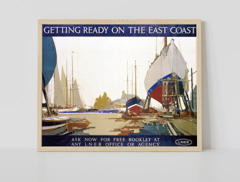 Getting Ready On The East Coast Lner - Premium Art Print