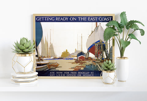 Getting Ready On The East Coast Lner - Premium Art Print