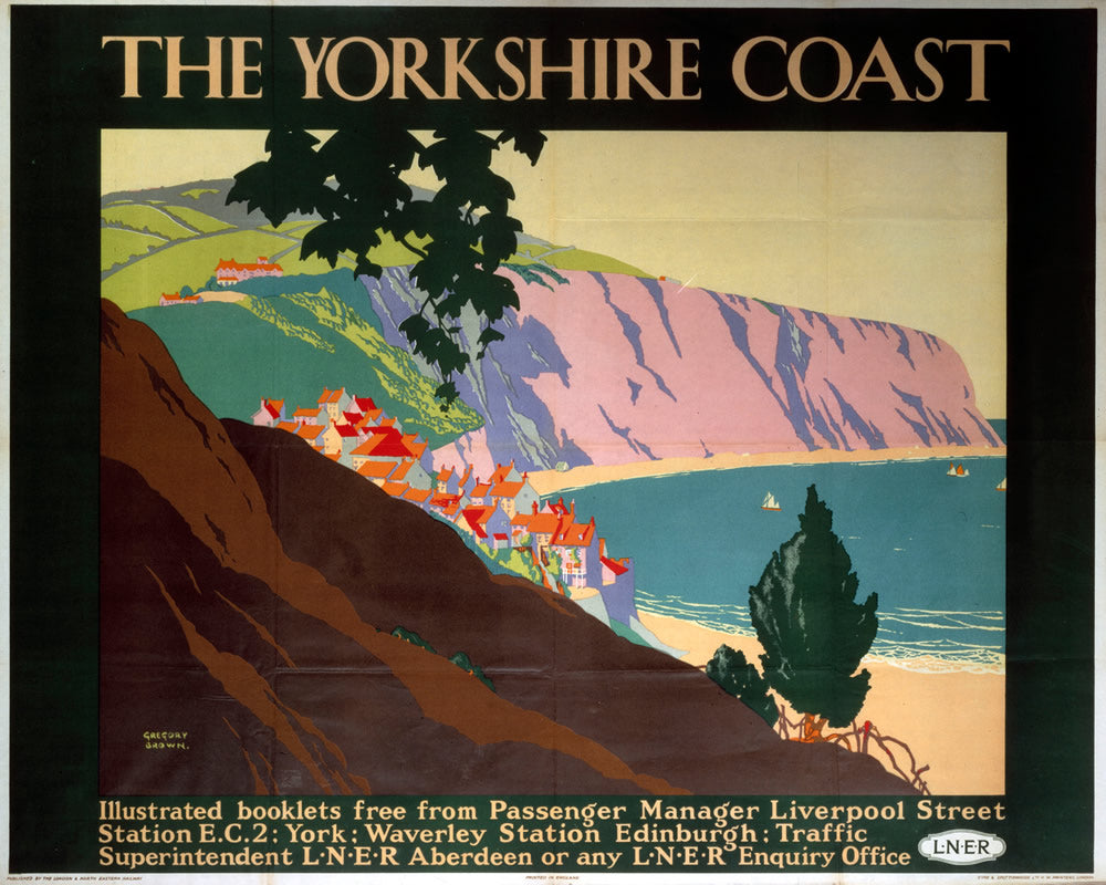 The Yorkshire Coast LNER 24" x 32" Matte Mounted Print