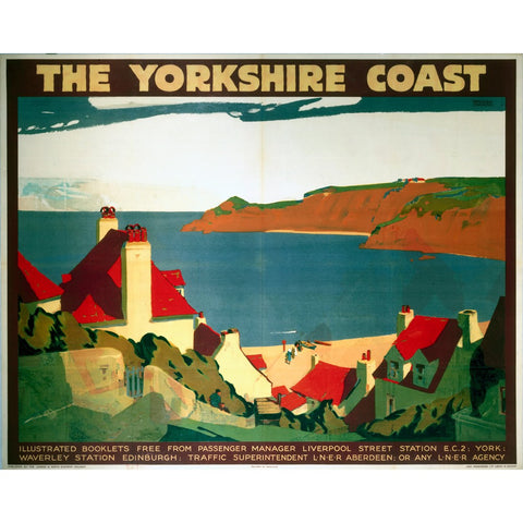 The Yorkshire Coast 24" x 32" Matte Mounted Print