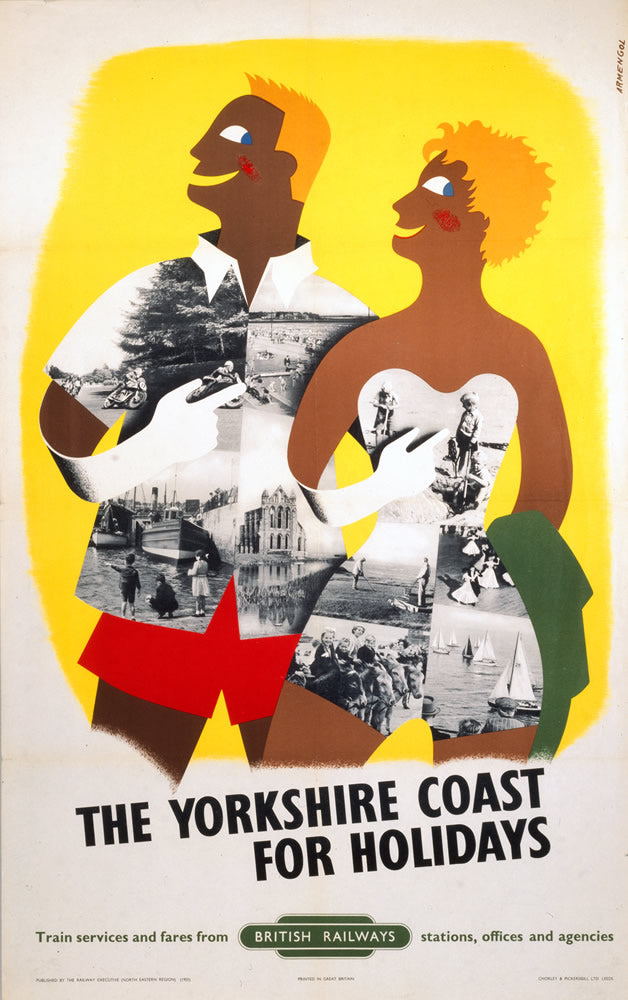 Yorkshire Coast for Holidays 24" x 32" Matte Mounted Print