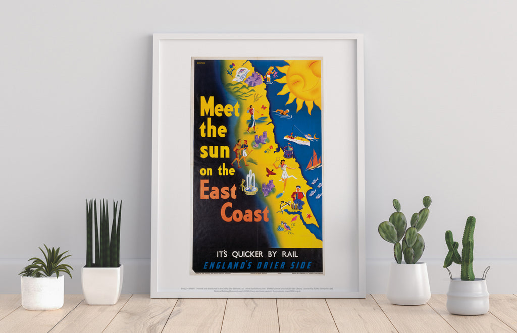 Meet The Sun On The East Coast - 11X14inch Premium Art Print